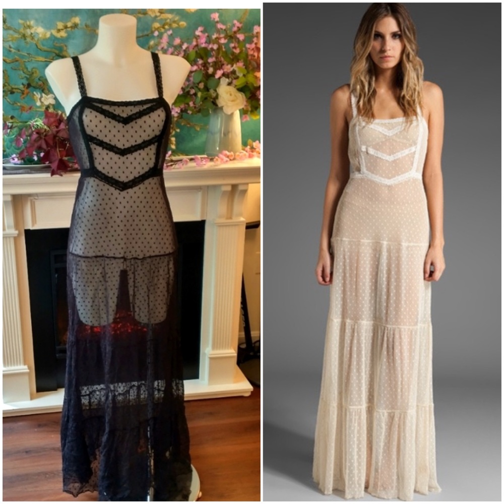 Intimately Free People Point D’Esprit Swiss Dot Slip Dress